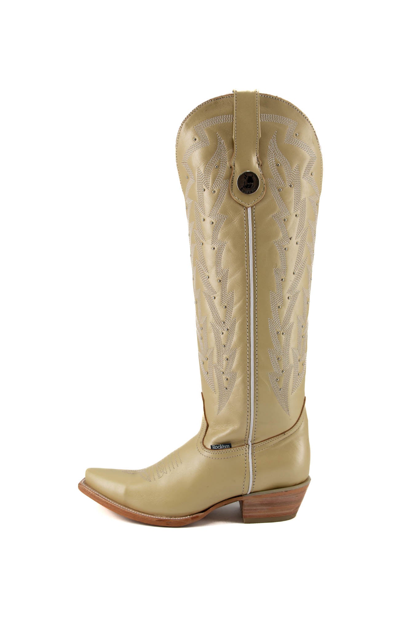 Melissa Metallic Tall Snip Toe Cowgirl Boot