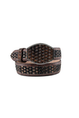 Cowhide Tejido Cowboy Belt