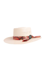 Daisy Boater Kids Straw Hat