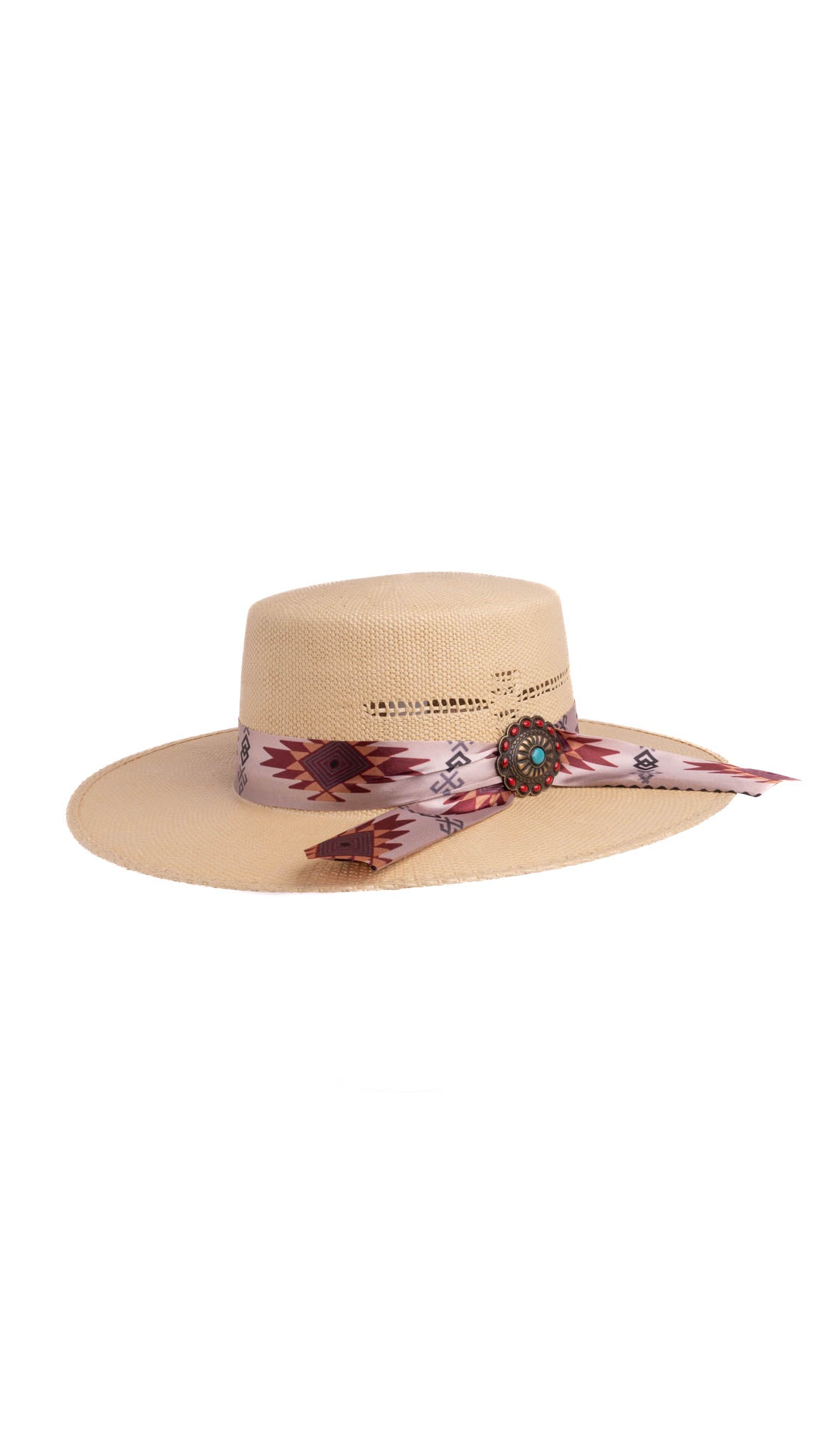 Daisy Boater Kids Straw Hat