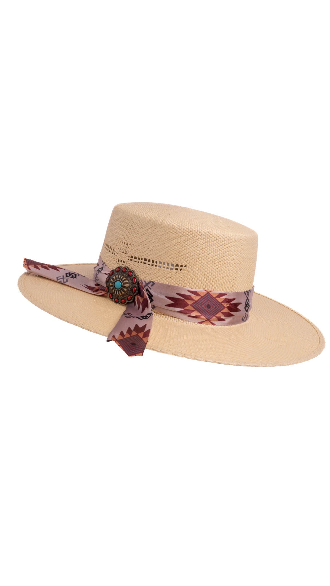 Daisy Boater Kids Straw Hat