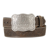 Ariat Buckle & Leather Floral Tooled Belt