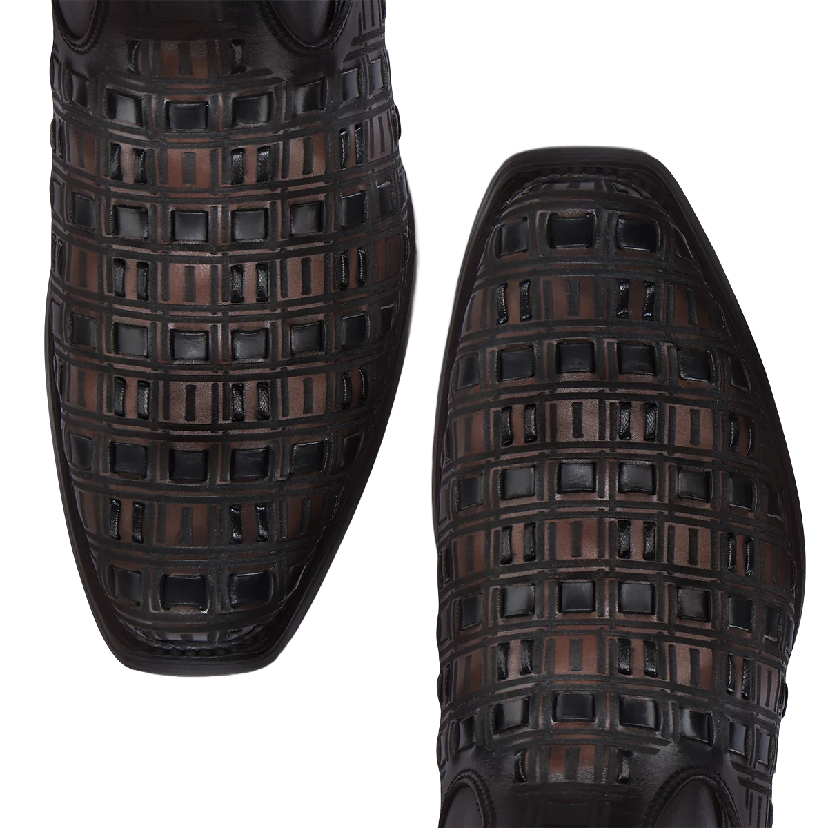 Cuadra CU940 MN Crust Laser & Woven & Zipper Narrow Square Toe