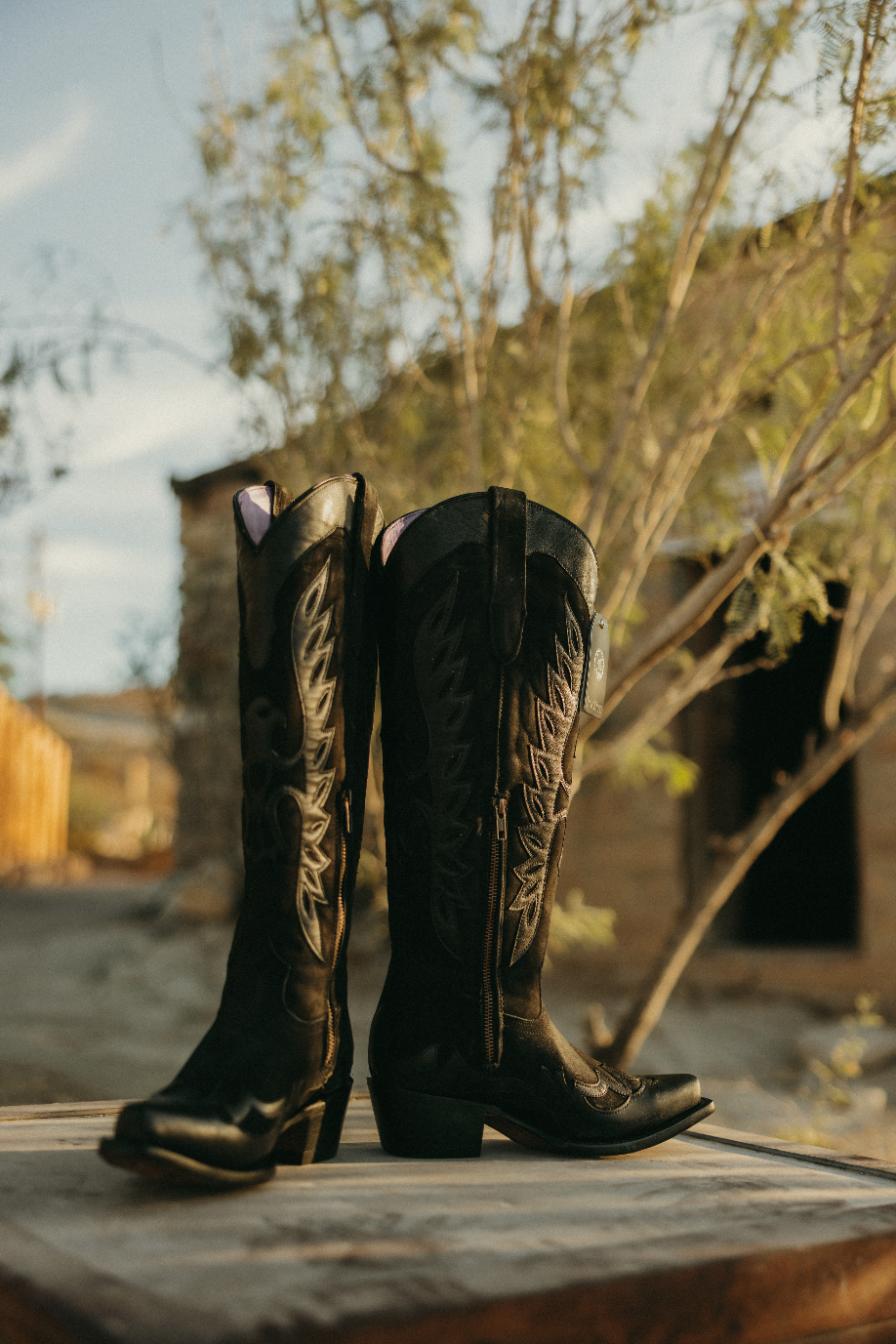 Kat Nobuck Tall Snip Toe Cowgirl Boot