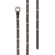 Ariat Girls' Brown & Bronze Cross Belt