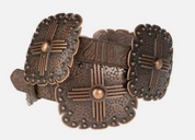 Angel Ranch Copper Square Concho Cowgirl Belt