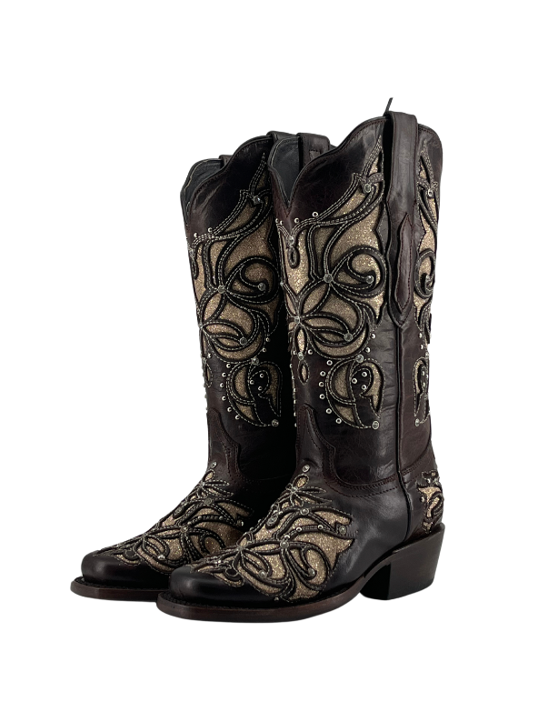 Miranda Frontier Toe Cowgirl Boot FINAL SALE