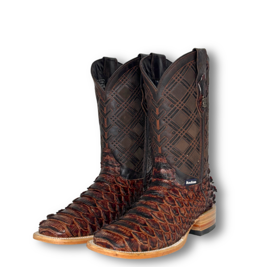 Bradley Python Square Toe Cowboy Boot