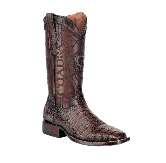 Cuadra CU620 MN Porto Maple Caiman Laser & Embroidery Square Toe