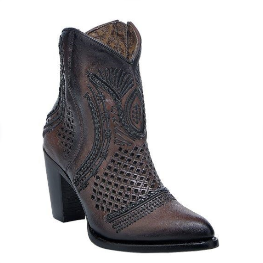 Women Cuadra CU635 LD Maple Shading Laser & Embroidery & Woven Round Toe