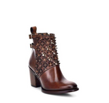 Cuadra CU338 LD Moka Laser & Crystals Round Toe