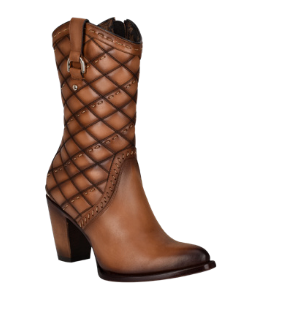 Cuadra CU623 LD Toledo Brown Embroidery & Women Round Toe