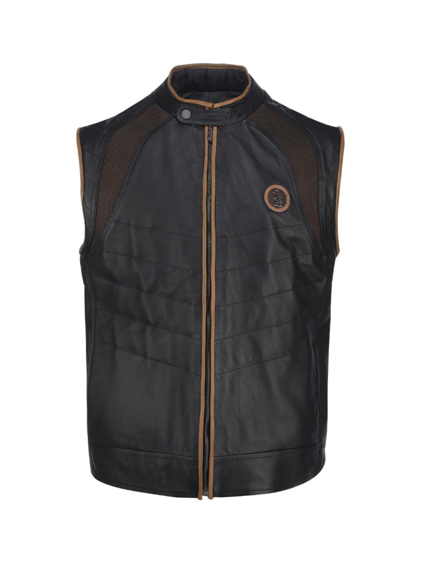 Cuadra JC190 MN Brown Zipper Vest