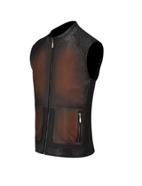 Cuadra JC189 MN Camouflage Brown Zipper Vest