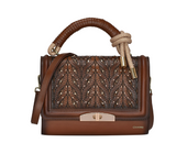 Cuadra DU581 LD Brown Crystal & Woven Bag