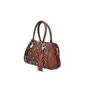 Cuadra DU352 LD Brown Laser & Woven & Swarovski Purse