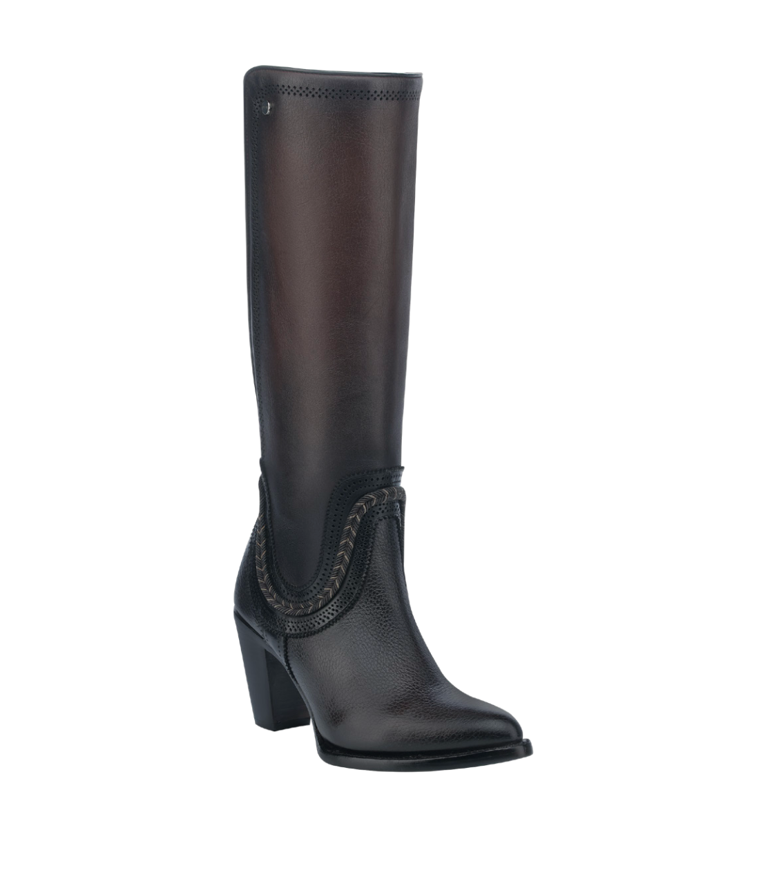 Cuadra CU885 LD Chocolate Zipper & Elastic Round Toe