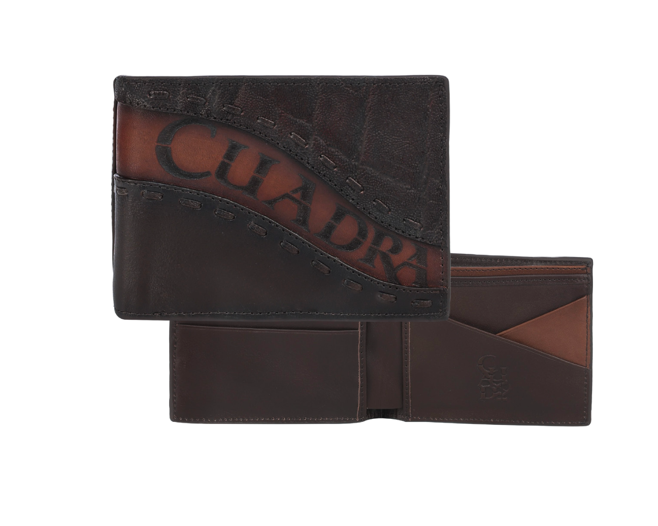 Cuadra DU615 MN Chocolate Elephant Embroidery & Lazer Wallet