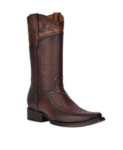 Cuadra CU612 MN Moroni Chestnut Ostrich Laser Narrow Square Toe