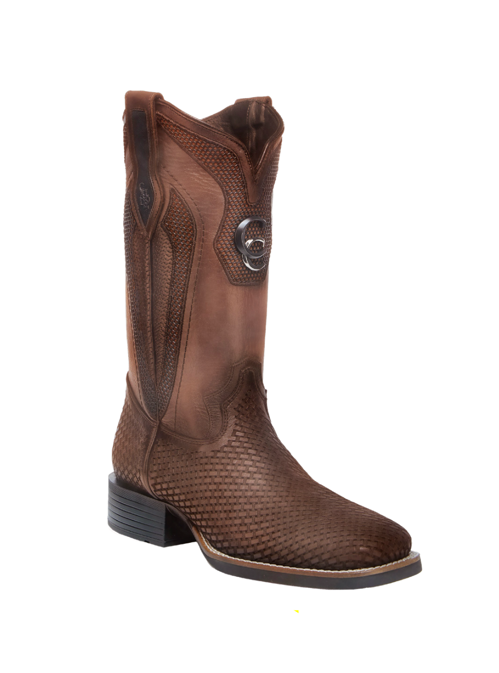 Cuadra 984 MN Honey Laser & Embroidery & Studs Square Toe