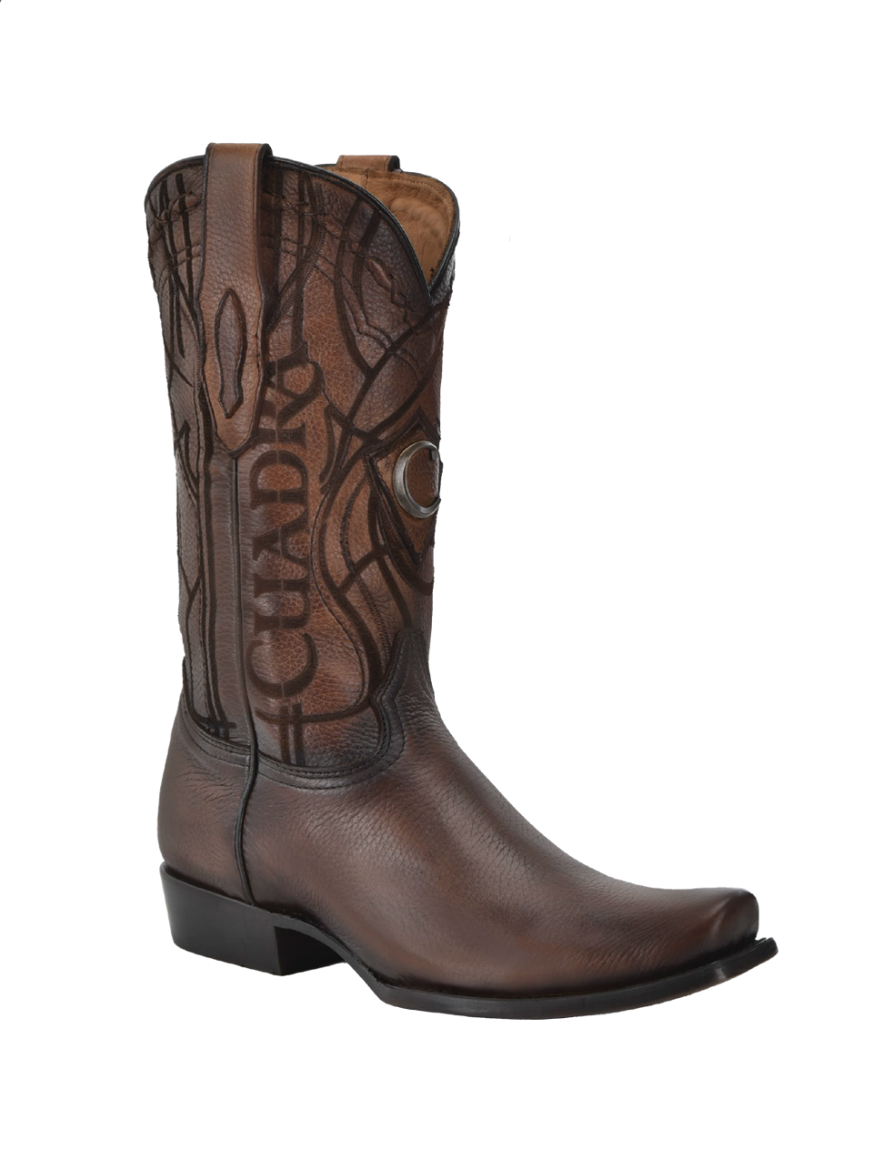 Cuadra CU801 MN Firenze Almond Shadow Deer Laser & Embroidery Narrow Square Toe