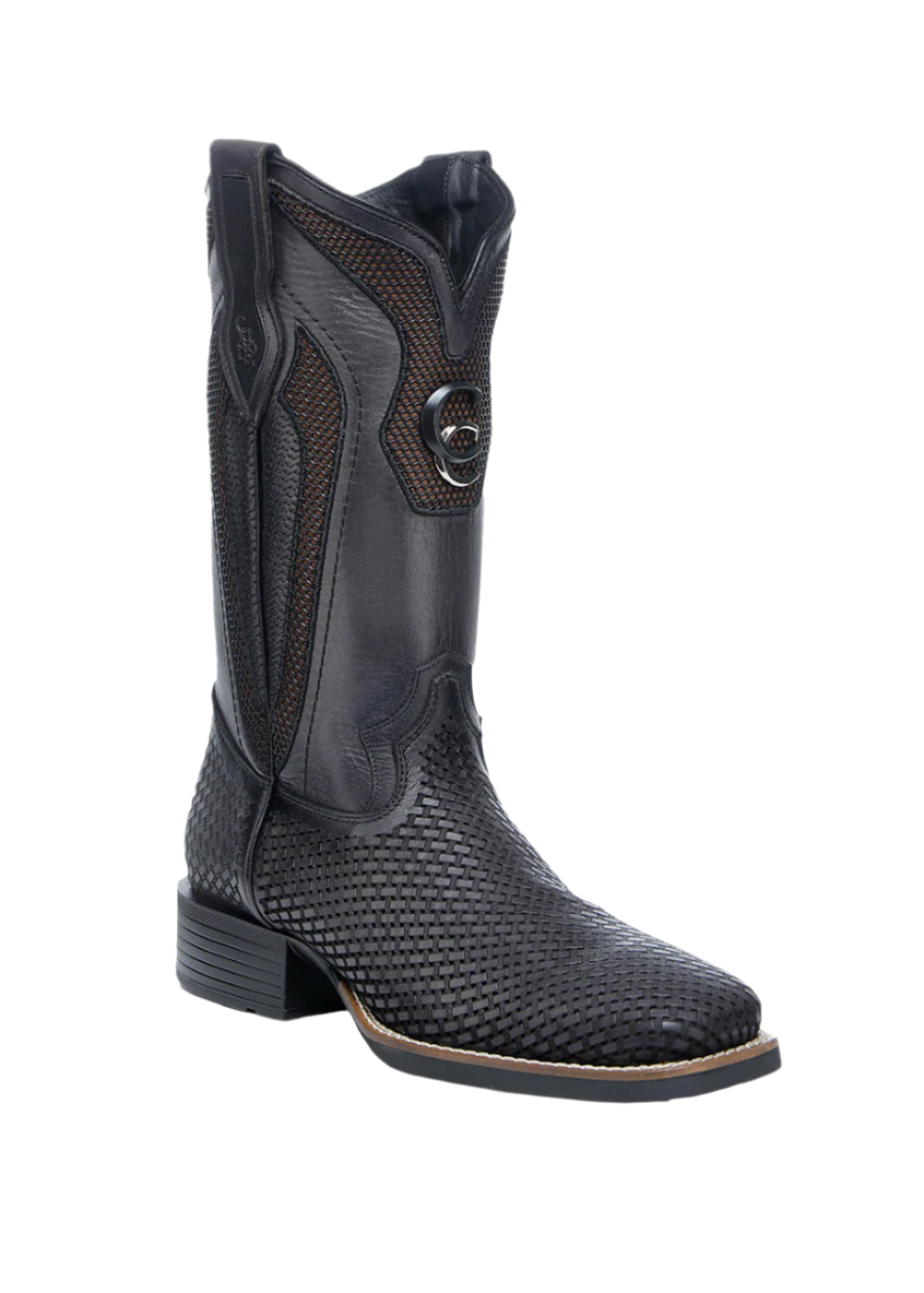 Cuadra CU985 MN Oxford & Brown Laser & Embroidery & Studs Square Toe