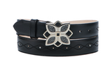 Cuadra BC394 LD Black Laser & Studs Belt
