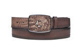 Cuadra BC422 MN Honey & Brown Caiman Laser & Woven Belt