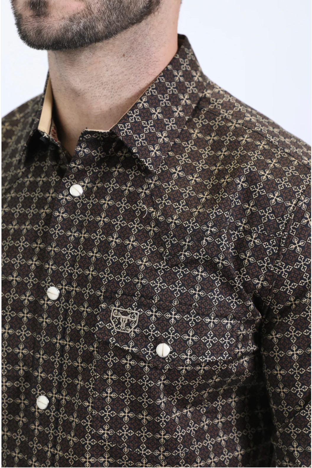 Platini Long Sleeve Chris Braswell Pearl Snap