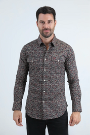 Platini Long Sleeve Haason Pearl Snap