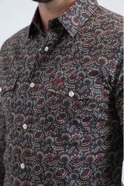 Platini Long Sleeve Haason Pearl Snap