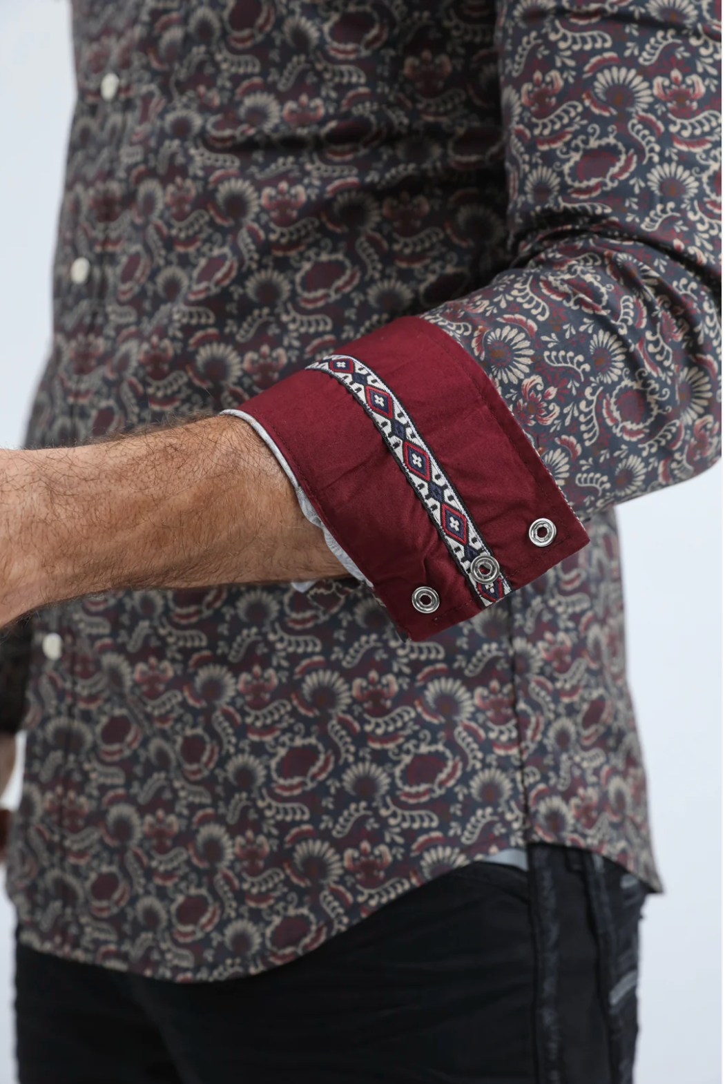 Platini Long Sleeve Haason Pearl Snap