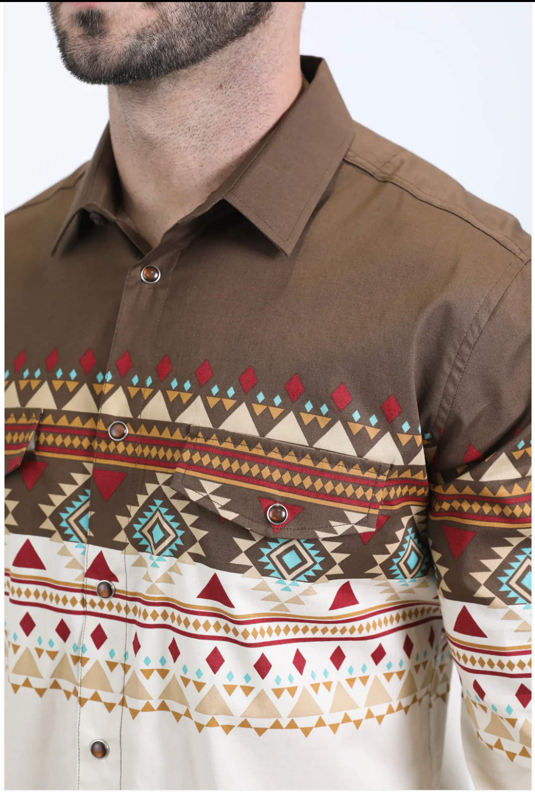 Platini Long Sleeve Roberts Pearl Snap