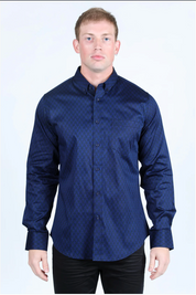 Platini Long Sleeve Brewer Button Up