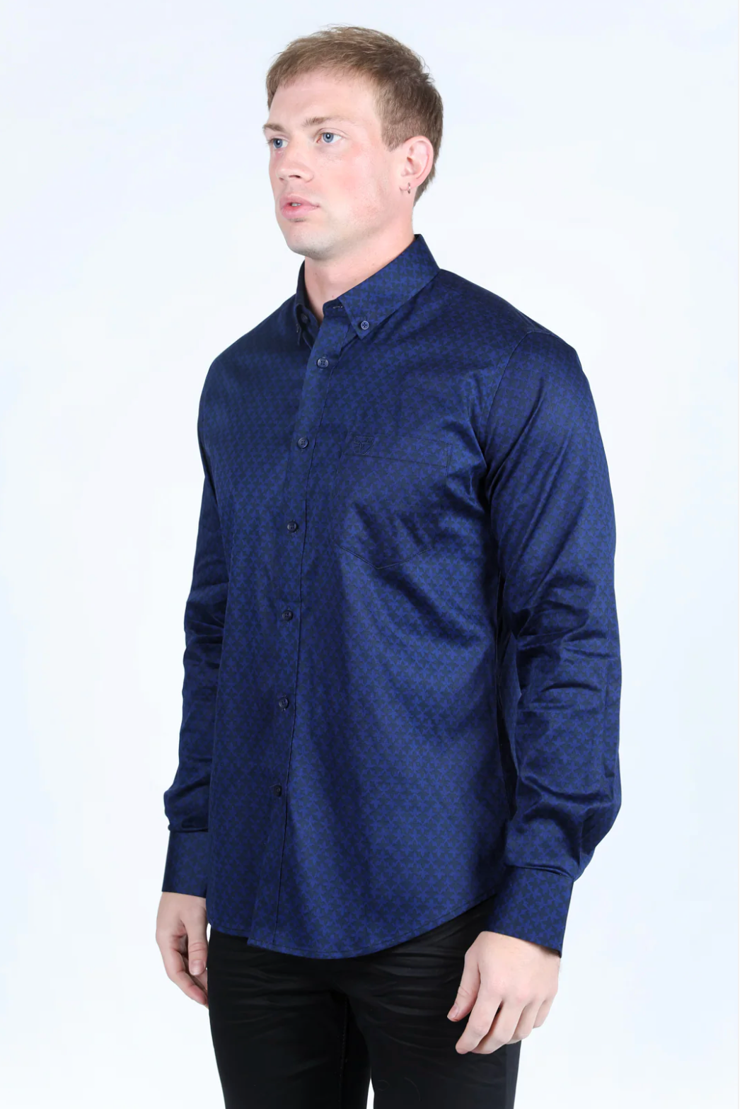 Platini Long Sleeve Brewer Button Up