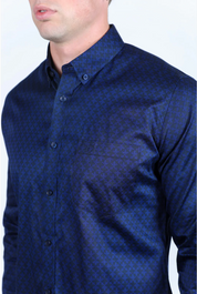 Platini Long Sleeve Brewer Button Up
