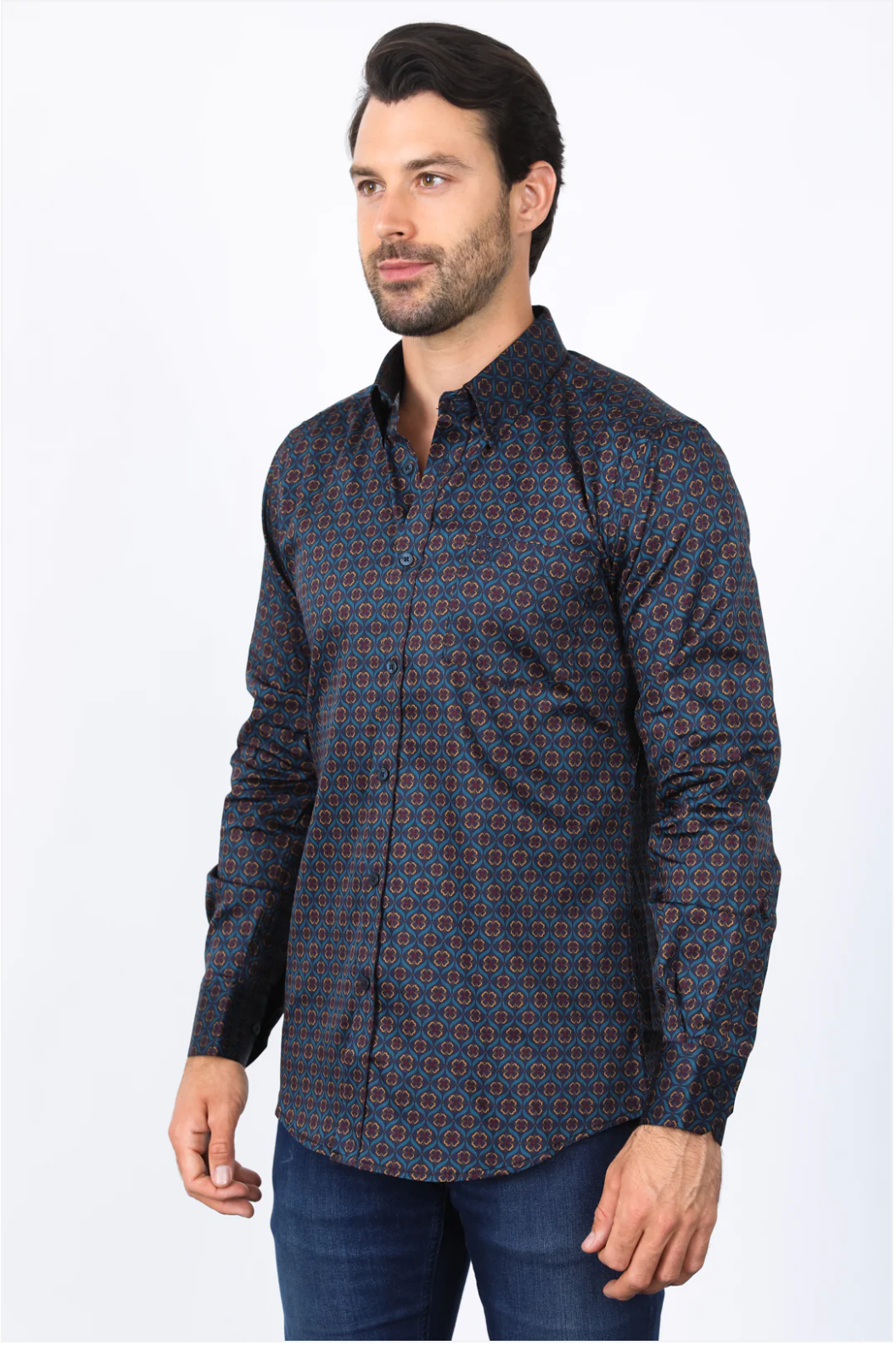 Platini Long Sleeve Henderson Button Up