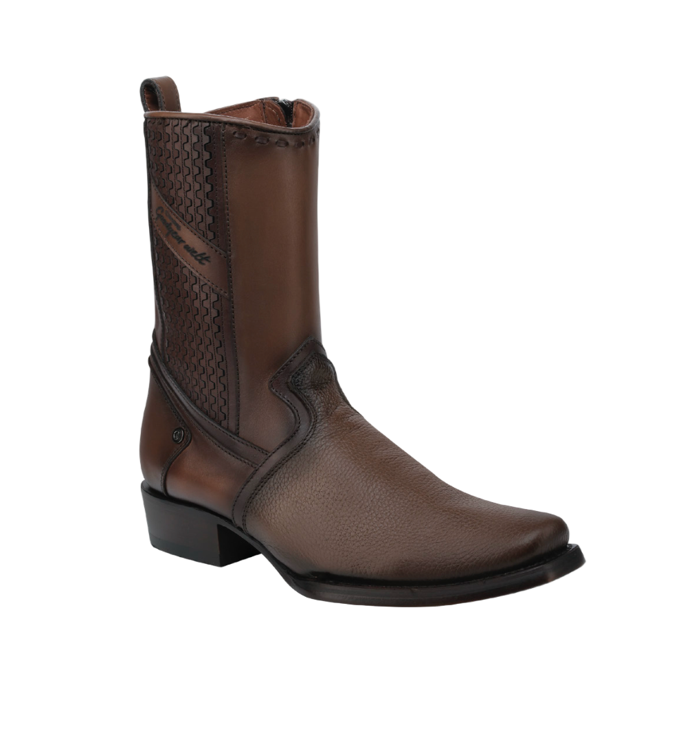 Cuadra CU851 MN Honey & Zipper Narrow Square Toe