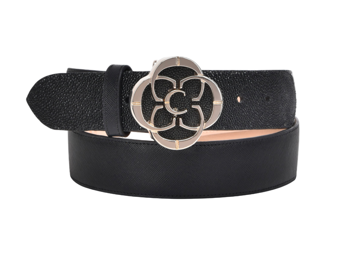 Cuadra BC392 LD Black Stingray Belt