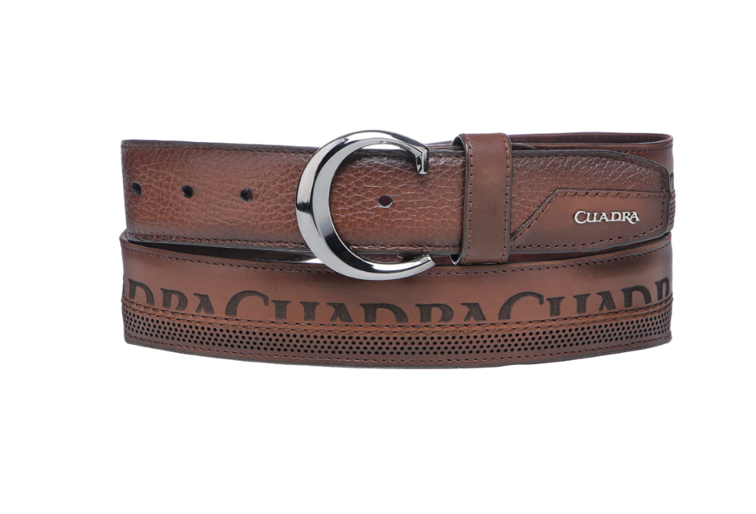 Cuadra BC398 MN Honey Deer Laser Belt
