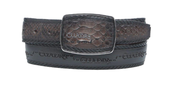 Cuadra BC402 MN Chocolate Python Laser Belt