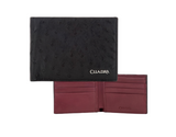 Cuadra DU469 MN Black Ostrich Stitching Wallet