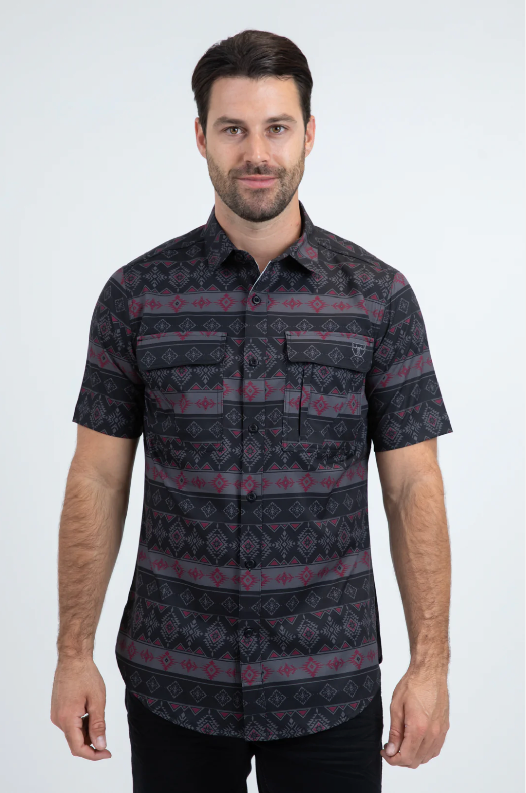 Platini Short Sleeve Woody Button-Up