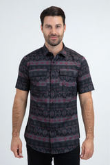 Platini Short Sleeve Woody Button-Up