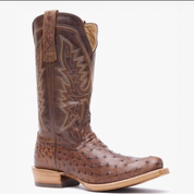 Durango DDB0463 Men's PRCA Collection Full Quill Ostrich Western Boot