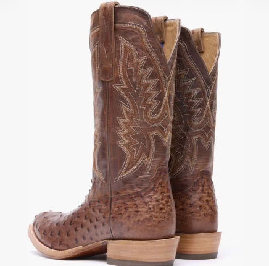 Durango DDB0463 Men's PRCA Collection Full Quill Ostrich Western Boot