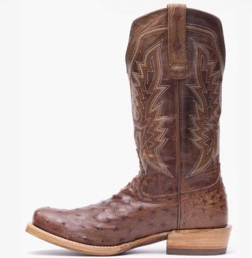 Durango DDB0463 Men's PRCA Collection Full Quill Ostrich Western Boot