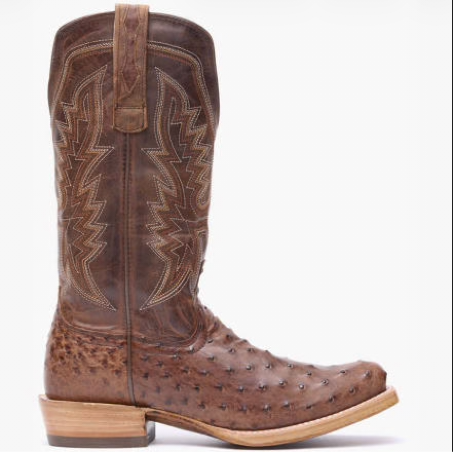 Durango DDB0463 Men's PRCA Collection Full Quill Ostrich Western Boot