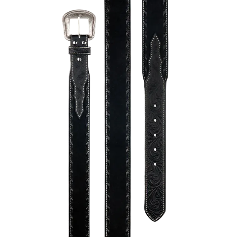 Nocona Black Roughout Western Cowboy Belt