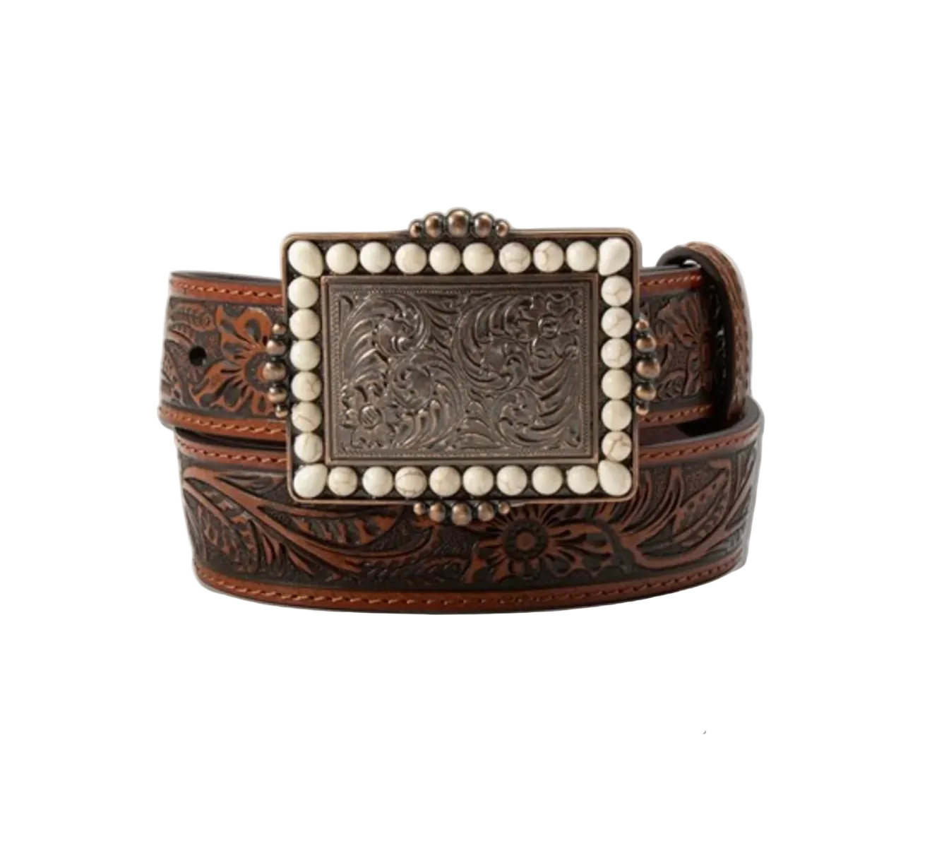 Angel Ranch Copper Tooled Kids Belt
